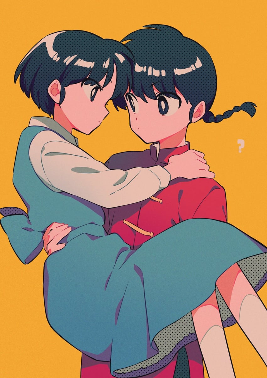 tendou akane and saotome ranma (ranma 1/2) drawn by menma_(enaic31)
