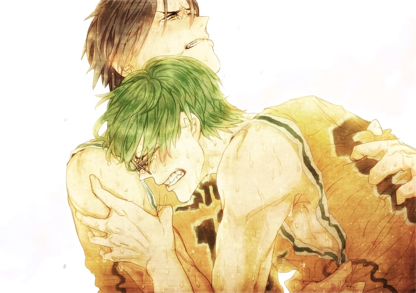 midorima shintarou and takao kazunari (kuroko no basuke) drawn by tsubakiya