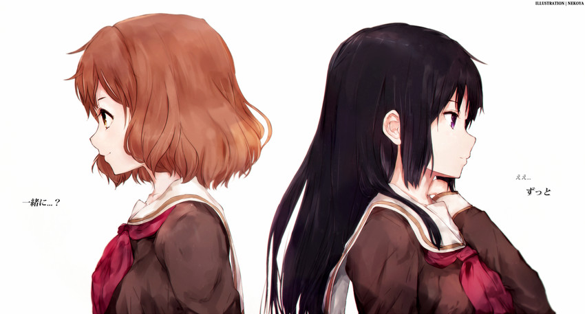 oumae kumiko and kousaka reina (hibike! euphonium) drawn by nekoya_(liu)