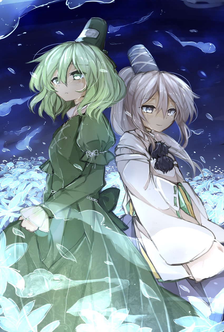 mononobe no futo and soga no tojiko (touhou) drawn by huang_li_ling