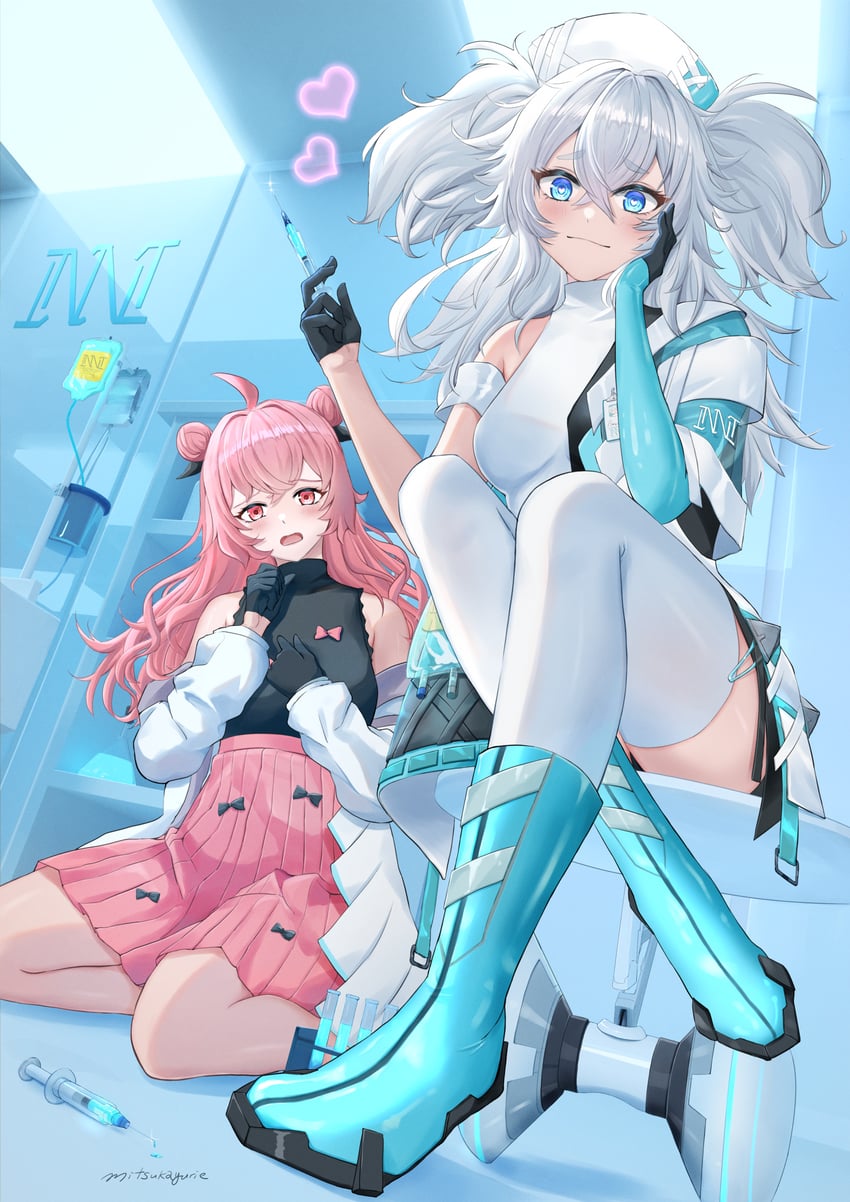 pa-15, florence, wz.29, and panakeia (girls' frontline and 1 more) drawn by mitsukayurie