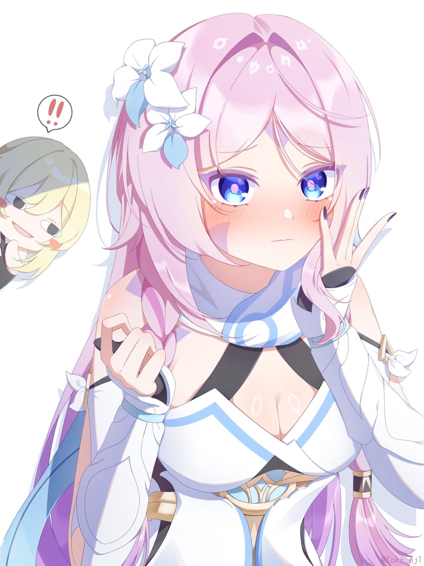 lumine and citlali (genshin impact) drawn by kokoaji_(koko_aj1)