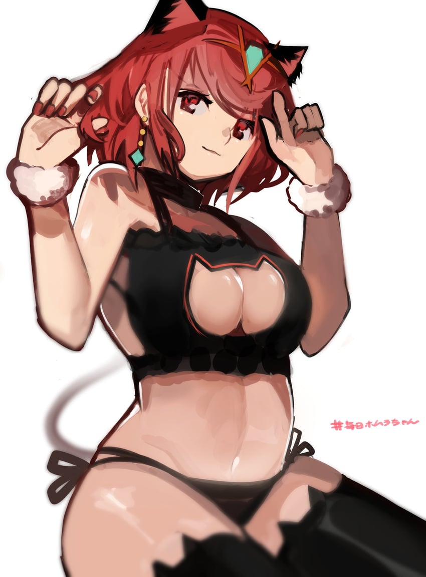 pyra (xenoblade chronicles and 1 more) drawn by tarbo_(exxxpiation)