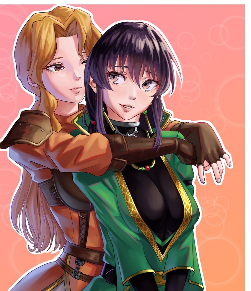 eyvel and mareeta (fire emblem and 2 more) drawn by lewdybug