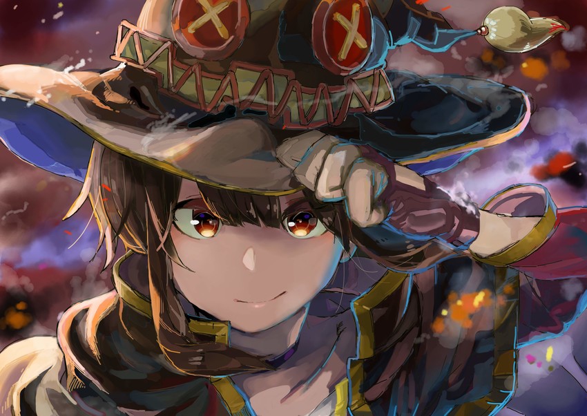 megumin (kono subarashii sekai ni shukufuku wo!) drawn by sado_(hi6231551)