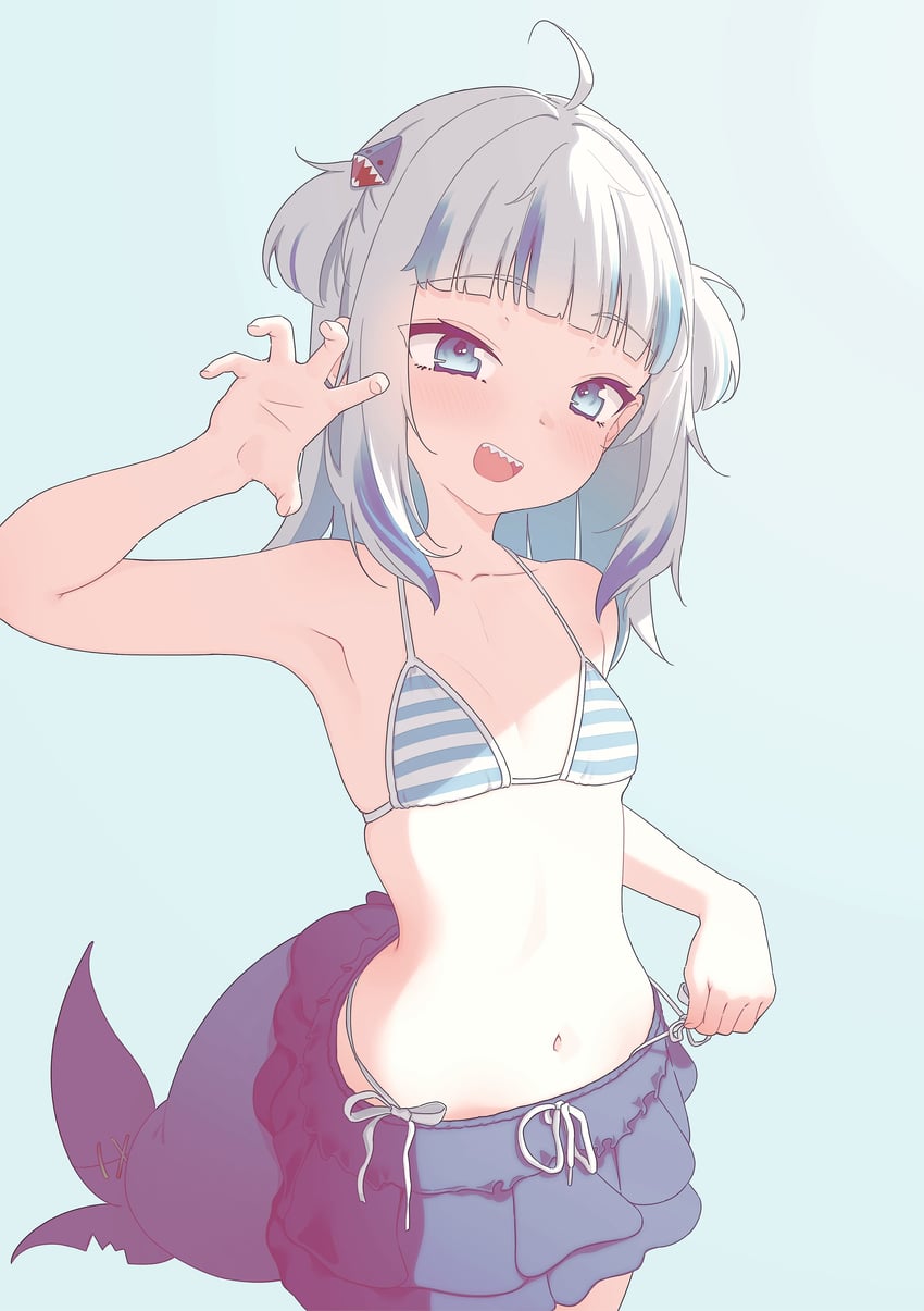 gawr gura (hololive and 1 more) drawn by lucasyecla99