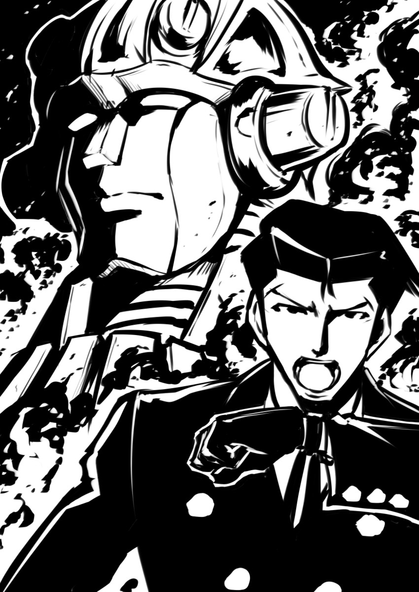 roger smith and big o (the big o) drawn by kanno_takanori