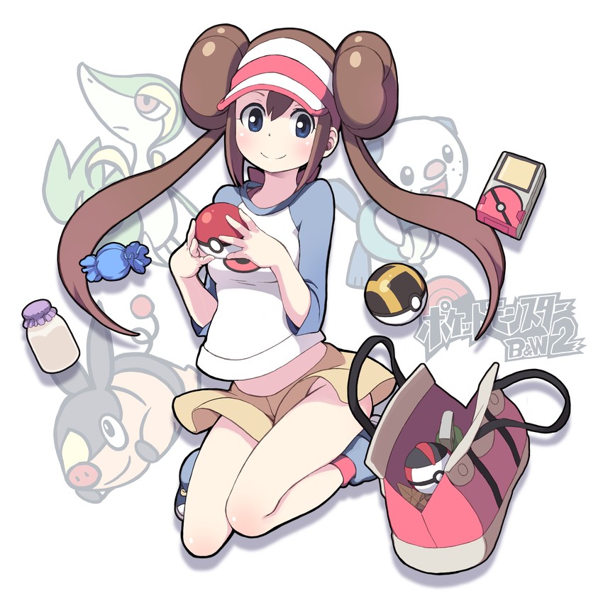 rosa, oshawott, snivy, and tepig (pokemon and 1 more) drawn by len_(a-7)