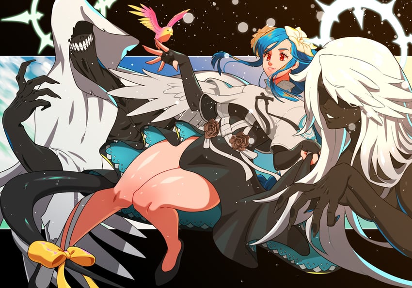 dizzy, necro, undine, and queen dizzy (guilty gear and 1 more) drawn by kitsune23star