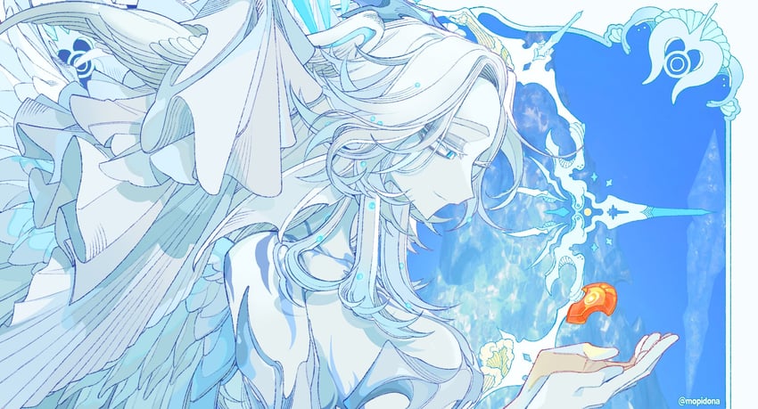 hydaelyn (final fantasy and 1 more) drawn by eogo_(mopidona)