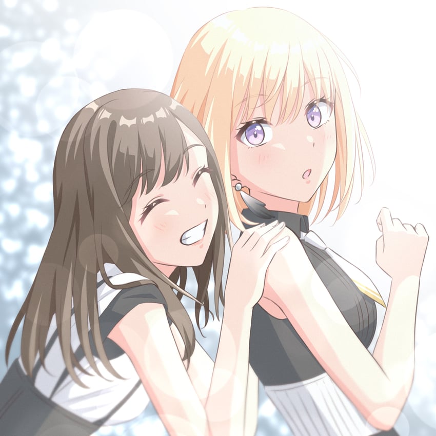 misumi uika and sumita mana (bang dream! and 1 more) drawn by mnb_(ivuchisa)