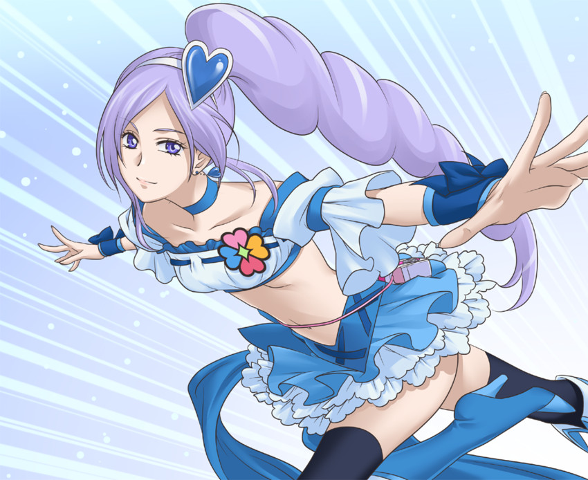 aono miki and cure berry (precure and 1 more) drawn by say_(sakabin)