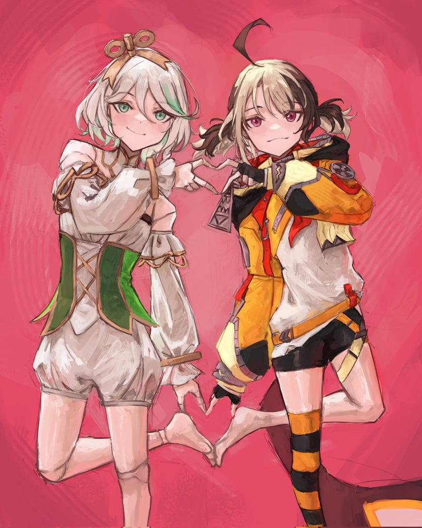 gigi murin and cecilia immergreen (hololive and 1 more) drawn by tablicoart