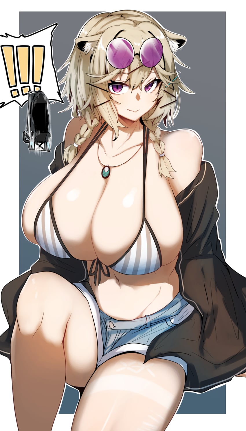 doctor and utage (arknights) drawn by gin_moku