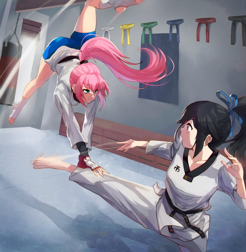 shion aoyama and susan grace (original) drawn by ohxs