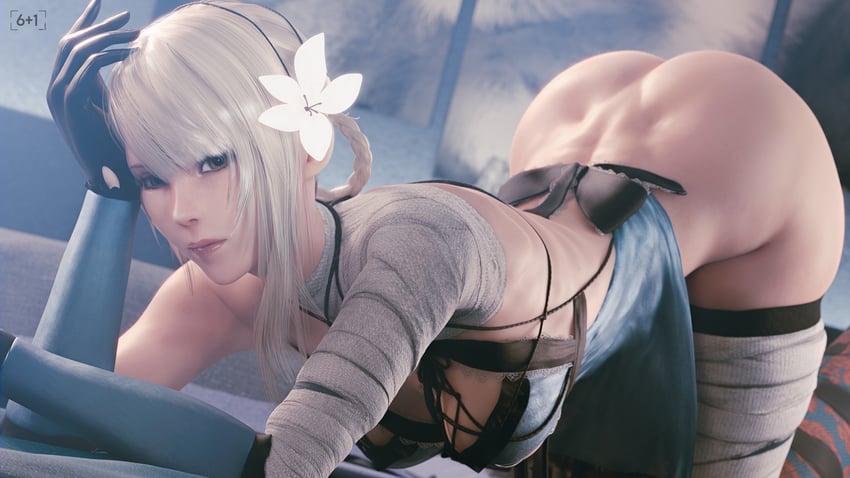 kaine (nier) drawn by seven_(sixplusone)