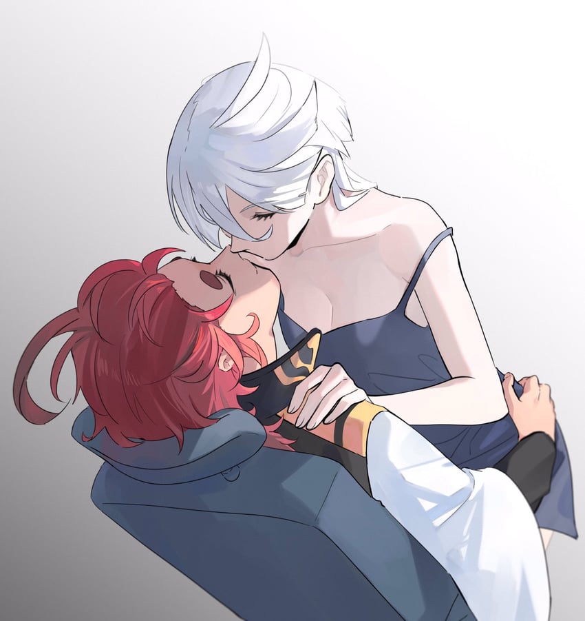suletta mercury and miorine rembran (gundam and 1 more) drawn by knightym22
