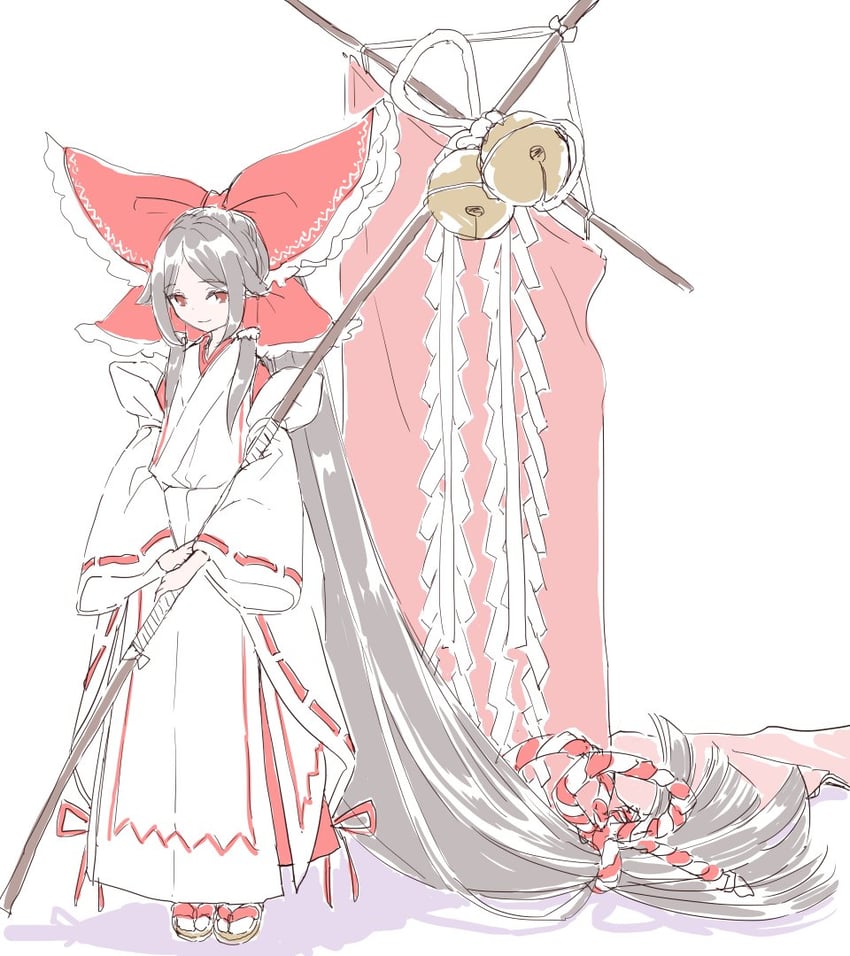 gensokyo's first hakurei miko (touhou and 1 more) drawn by s-a-murai