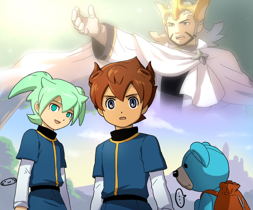 matsukaze tenma, fei rune, wonderbat, and arthur ou (inazuma eleven and 2 more) drawn by mizuhara_aki