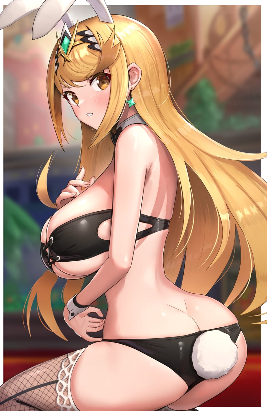 mythra (xenoblade chronicles and 2 more) drawn by gonzarez