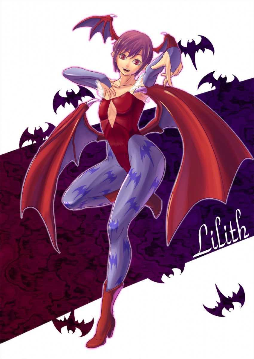 lilith (darkstalkers) drawn by mizuke_no_nai_tofu