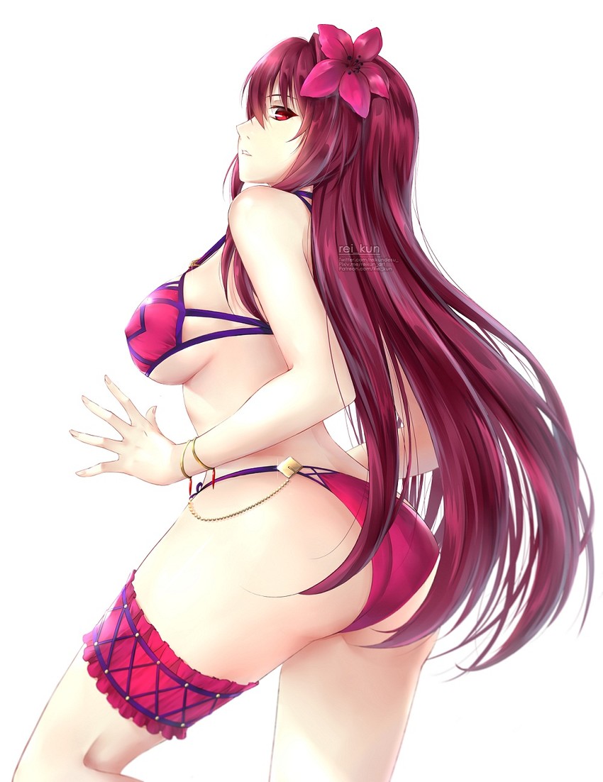 scathach (fate and 1 more) drawn by rei_kun