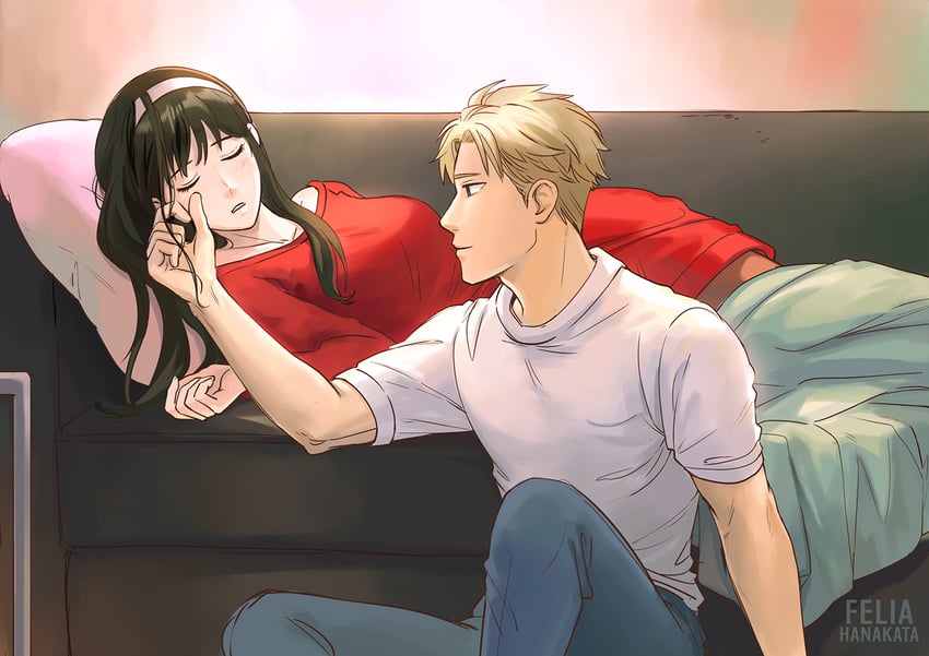 yor briar and twilight (spy x family) drawn by felia_hanakata