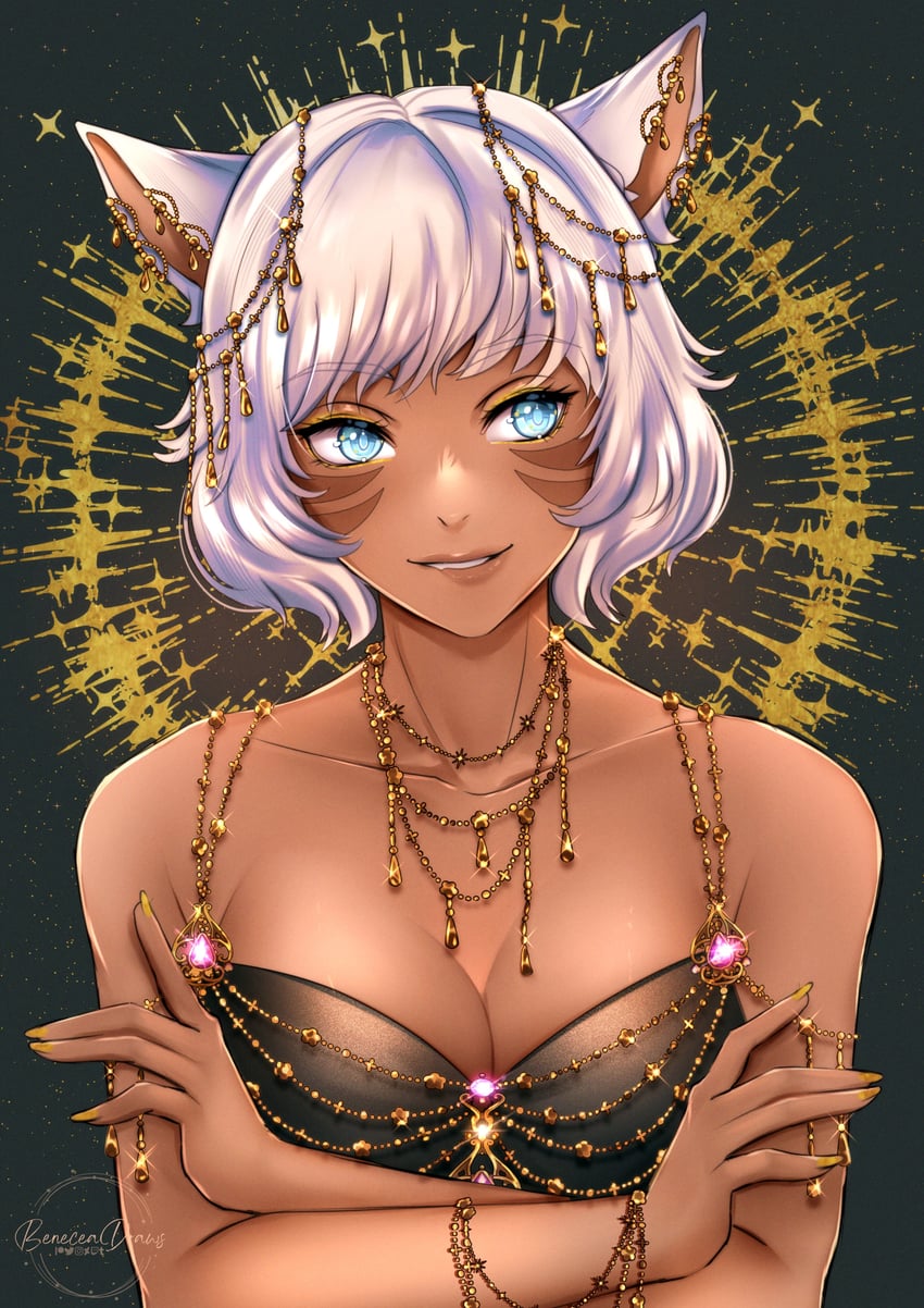 y'shtola rhul (final fantasy and 1 more) drawn by beneceadraws