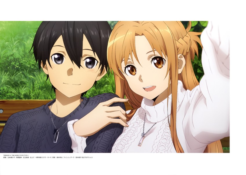 asuna and kirito (sword art online and 1 more)