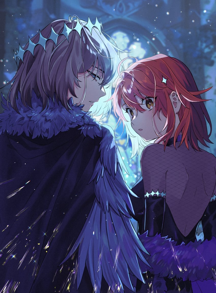 fujimaru ritsuka and oberon (fate and 1 more) drawn by wani_(mezo)