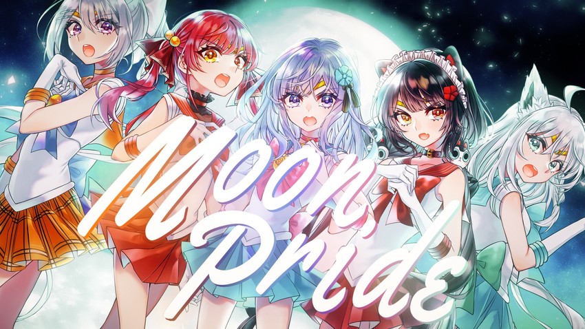 houshou marine, shirakami fubuki, higuchi kaede, inui toko, and asano ruri (hololive and 3 more) drawn by hanano_sumire_(artist)