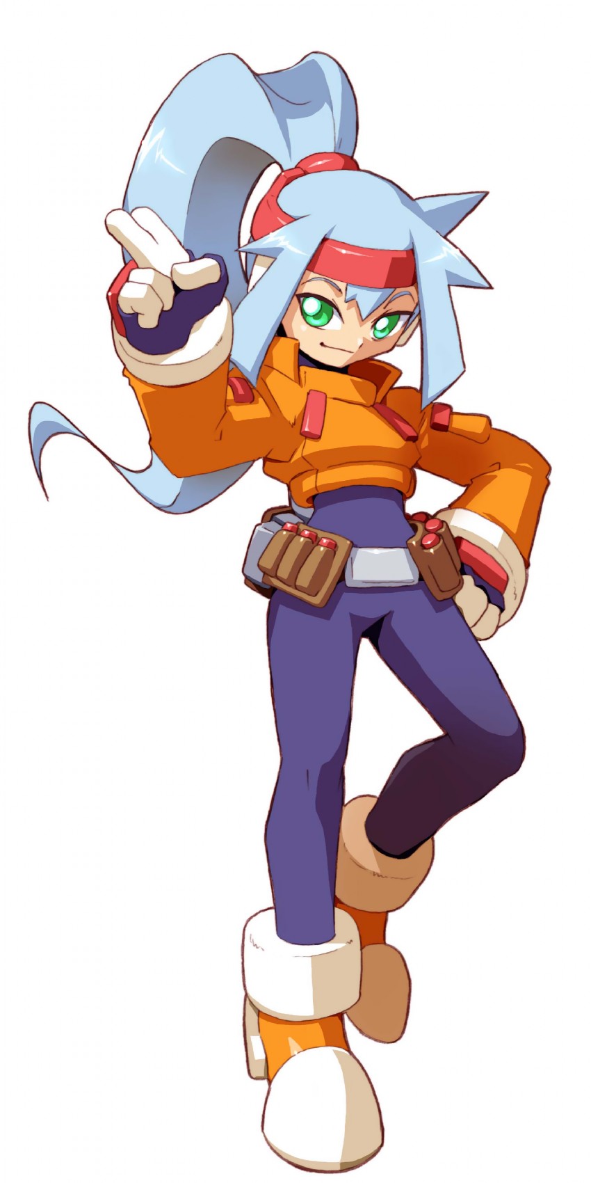 ashe (mega man and 2 more) drawn by yabe_makoto