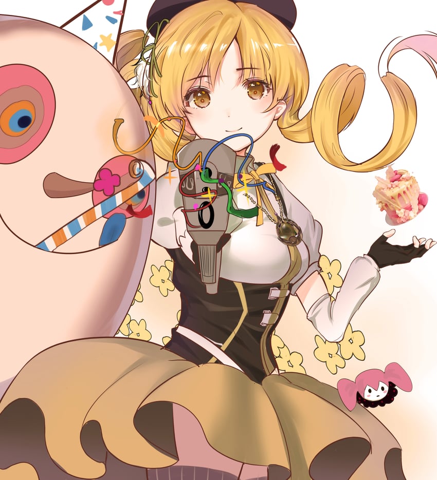 tomoe mami and charlotte (mahou shoujo madoka magica) drawn by black_goats
