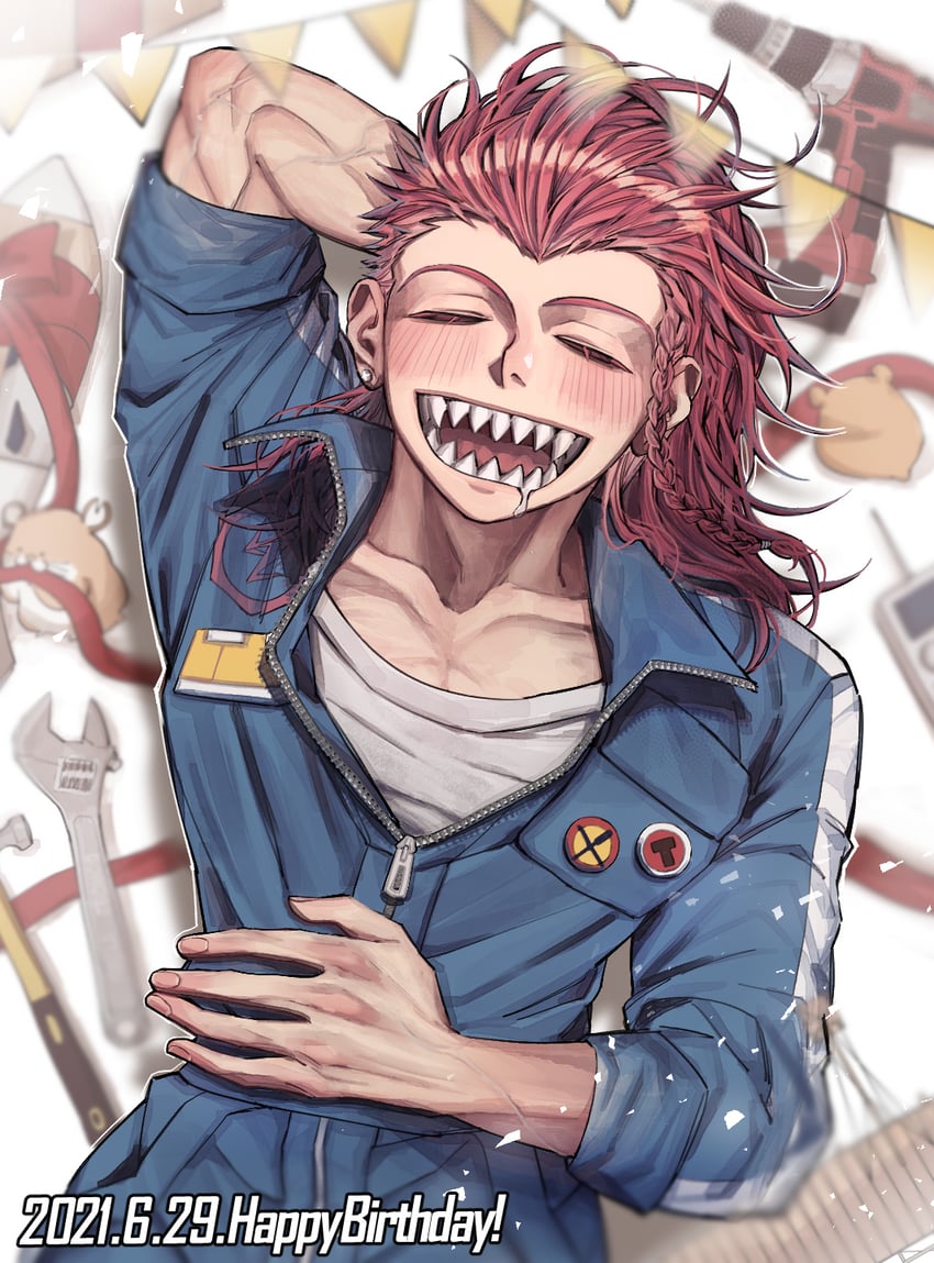 soda kazuichi, sun-d, and maga-g (danganronpa and 1 more) drawn by washing_(psg011204)