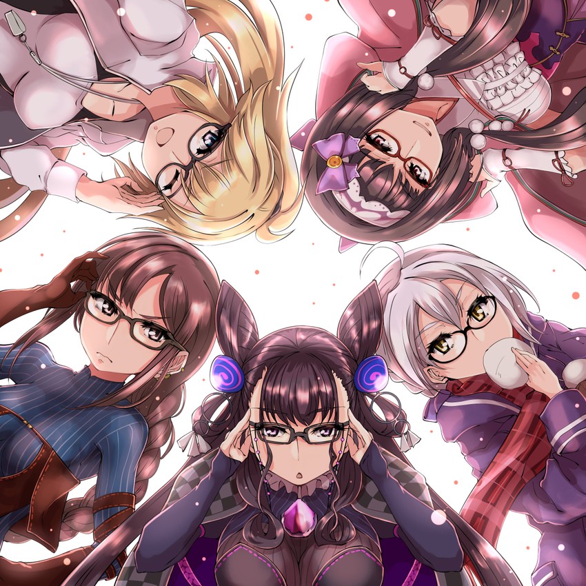 artoria pendragon, jeanne d'arc, yu mei-ren, mysterious heroine x alter, osakabehime, and 1 more (fate and 1 more) drawn by haku_(grimjin)