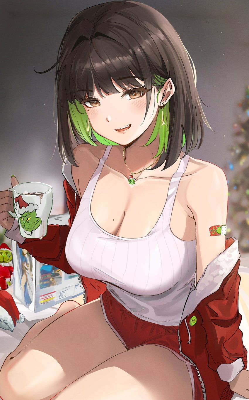 miru and the grinch (original and 1 more) drawn by ormille