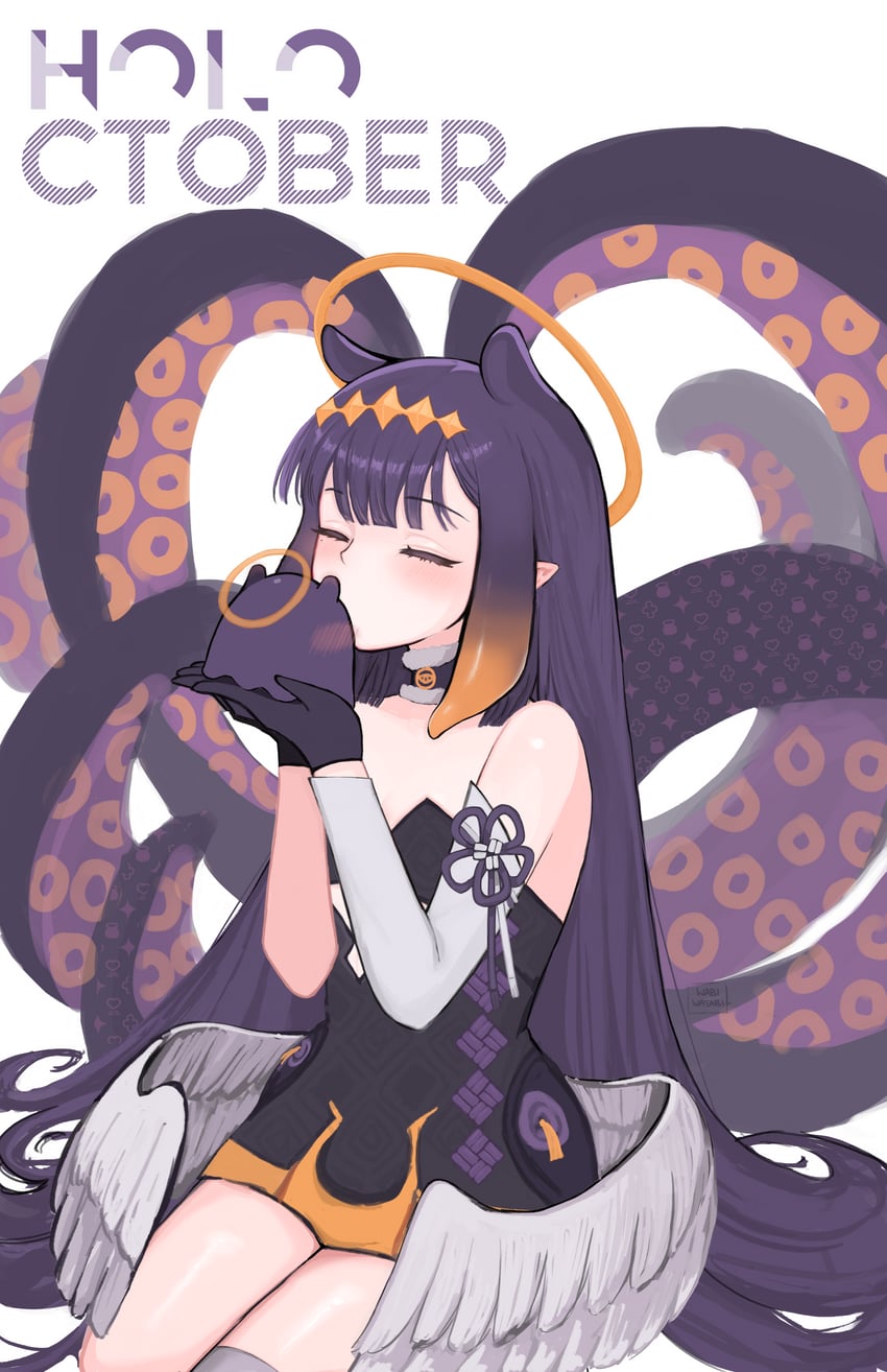 ninomae ina'nis and takodachi (hololive and 1 more) drawn by wabiwasabi