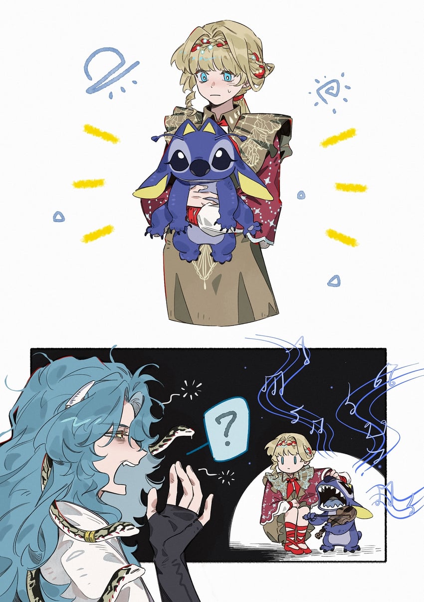 voyager, stitch, kiperina, and hissabeth (reverse:1999 and 1 more) drawn by jo_jun