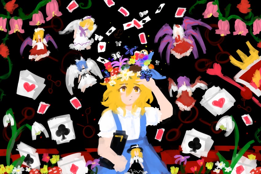 alice margatroid, shinki, mai, yuki, louise, and 1 more (touhou and 2 more) drawn by lepi_doptera