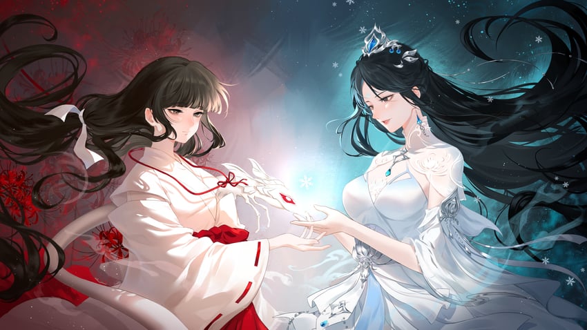 kikyou, lu xueqi, and shinidamachuu (inuyasha and 1 more)