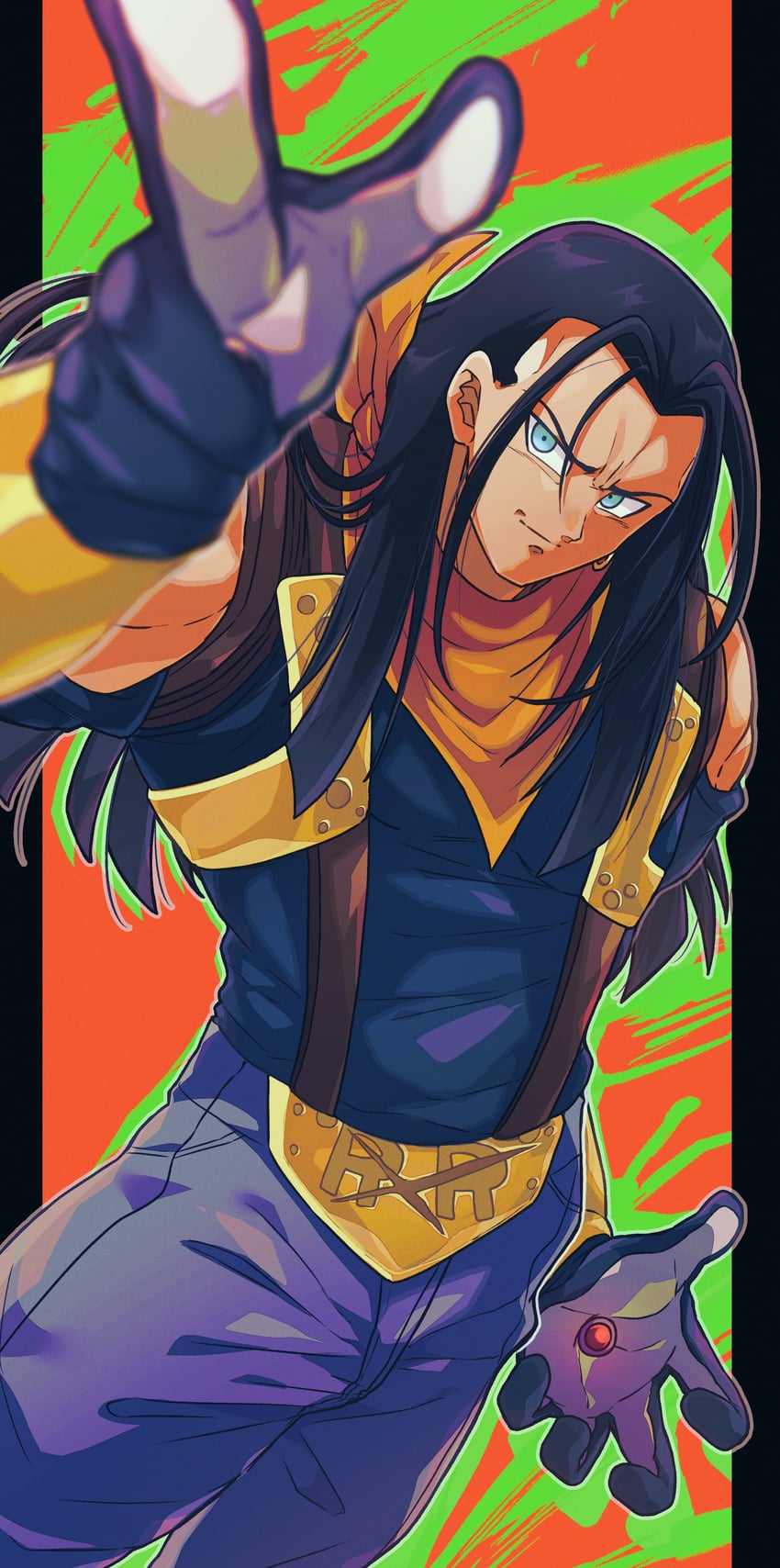 super android 17 (dragon ball and 1 more) drawn by otyumamii