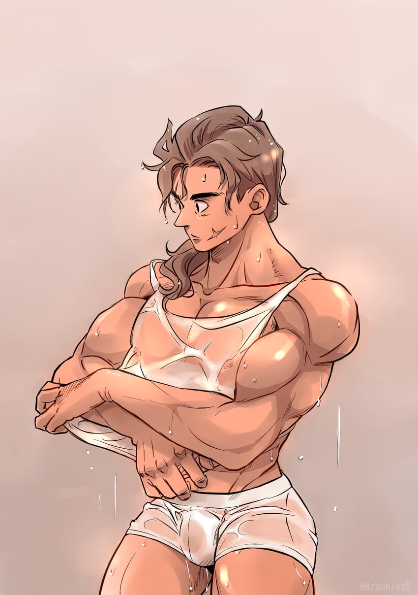 yamcha (dragon ball and 1 more) drawn by brauniesb