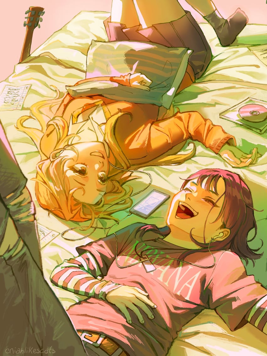 koga mitsuki and oosawa aya (kininatteru hito ga otoko ja nakatta and 1 more) drawn by eniahlikescats