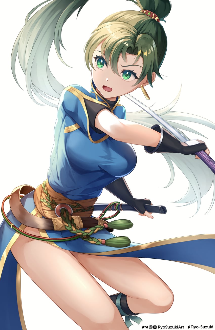 lyn (fire emblem and 1 more) drawn by ryo-suzuki
