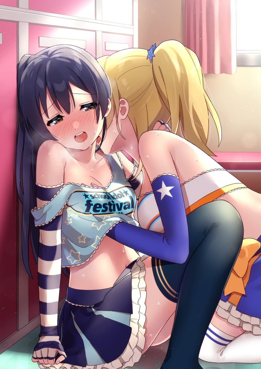 sonoda umi and ayase eli (love live! and 2 more) drawn by nanatsu_no_umi