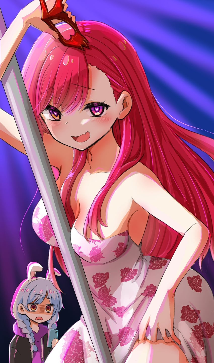 houshou marine and usada pekora (hololive and 1 more) drawn by kiritoma