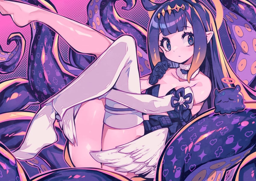 ninomae ina'nis and takodachi (hololive and 1 more) drawn by parororo