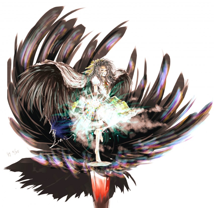 reiuji utsuho (touhou) drawn by daro
