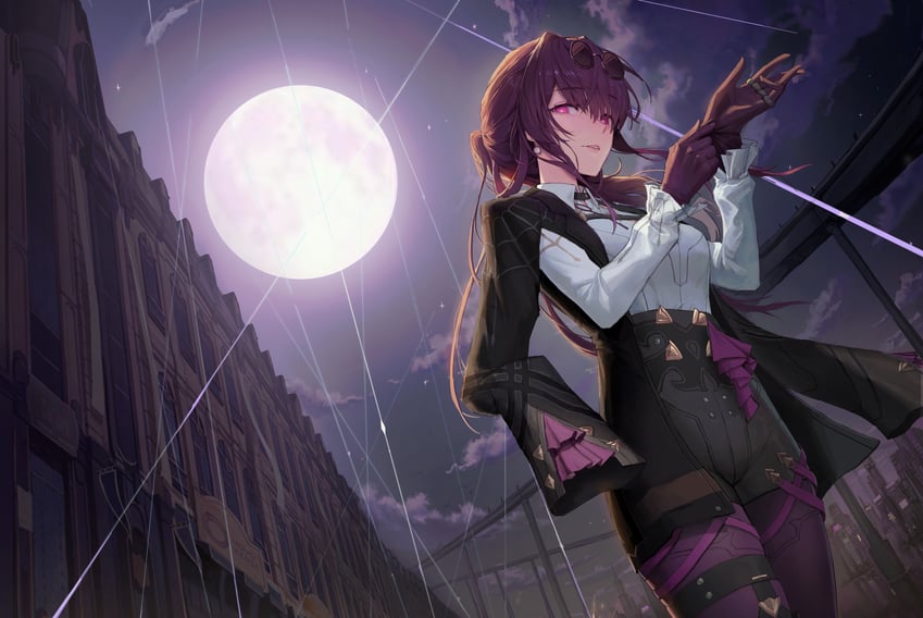 kafka (honkai and 1 more) drawn by cho_gum