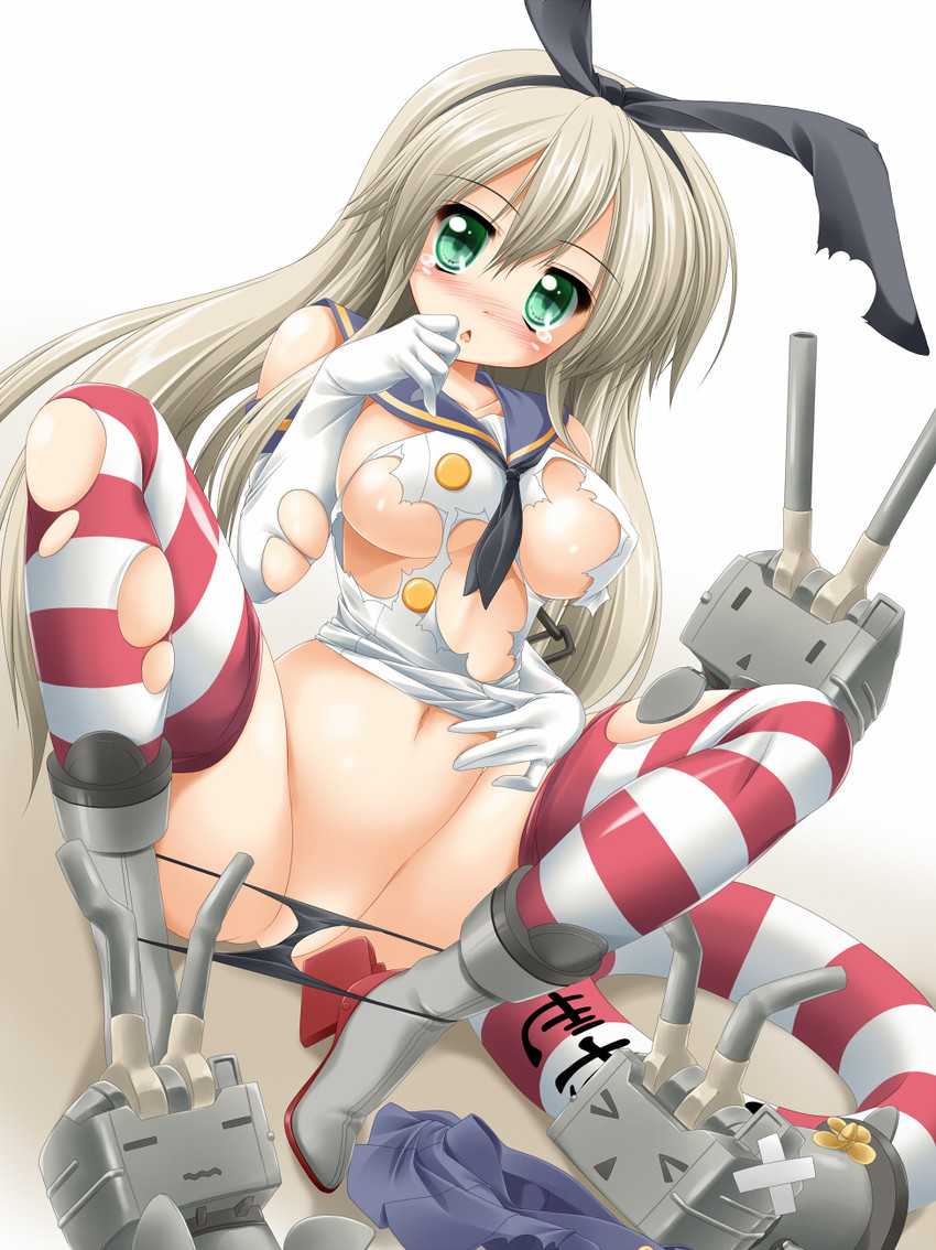 shimakaze and rensouhou-chan (kantai collection) drawn by kamiya_tomoe